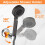 Suction Cup Shower Head Holder, Adjustable 360 Rotating Wall Mount Bracket for Bathroom Silver/Orange 2