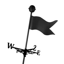 Weather Vane Metal Roof Mount RustResistant Outdoor Garden Decoration Wind Direction Indicator