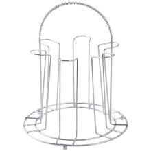 Glass Drying Rack with Fast Drainage Stainless Steel Cup Holder for Kitchen Countertop
