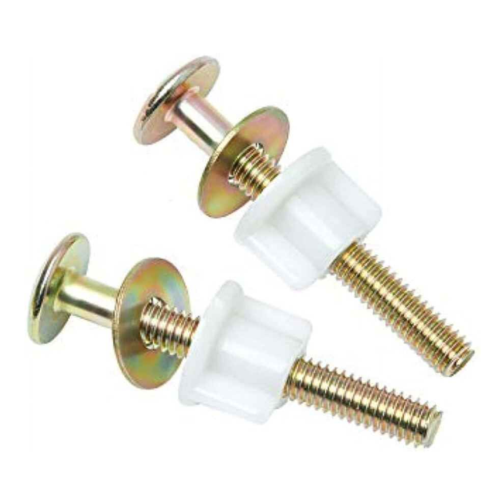 10Pcs Toilet Seat Screws And Hinge Bolts With Metal Washers And Plastic Nuts For Bathroom Fixtures 9164114461186