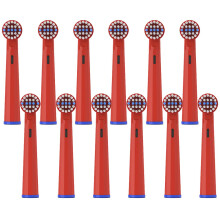 Replacement Toothbrush Heads for Oral B Cross Clean 12 Pack Soft Bristles Gentle Gum Care for Kids