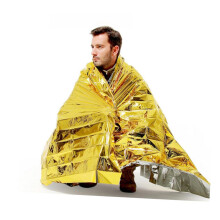 5pcs Emergency Foil Blanket with Thermal Insulation and Waterproof Coverage for Hiking and Climbing