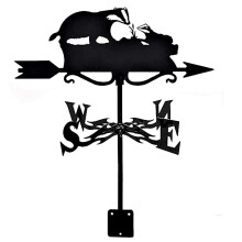 Weather Vane Metal Roof Mount RustResistant Outdoor Farm Scene Wind Direction Indicator Eagle