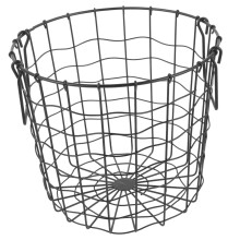 Collapsible Firewood Basket with Sturdy Iron Wire Design for Garden Patio and Indoor Wood Storage