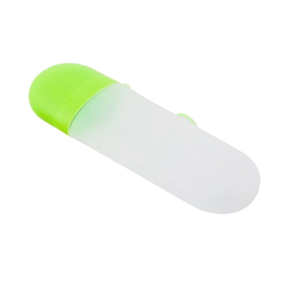 Green Travel Toothbrush And Toothpaste Case Pp Material Transparent Compact Holder For Camping And Business Trips