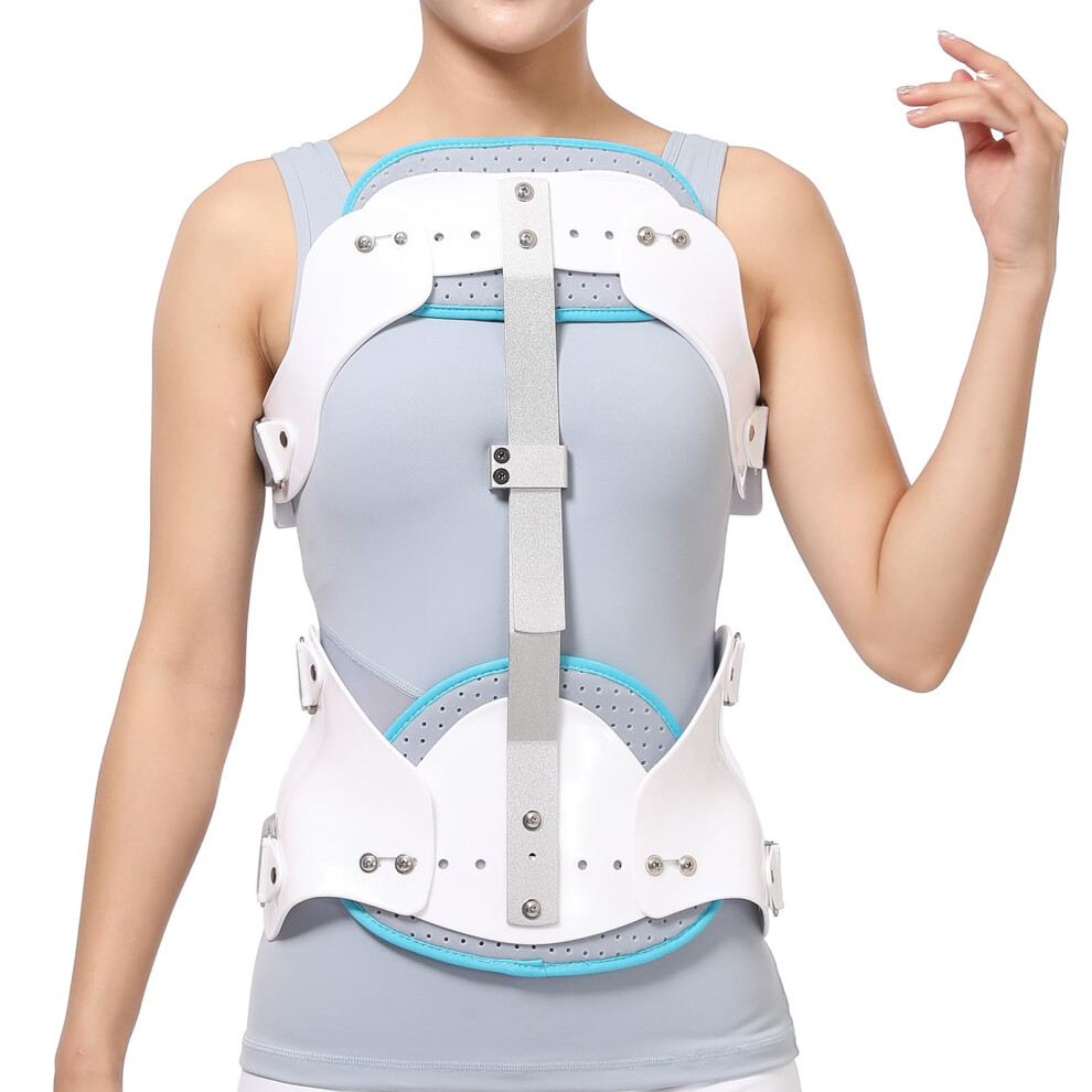 Lumbar Support Belt with Adjustable Thoracolumbar Back Brace for Posture Correction and Pain Relief