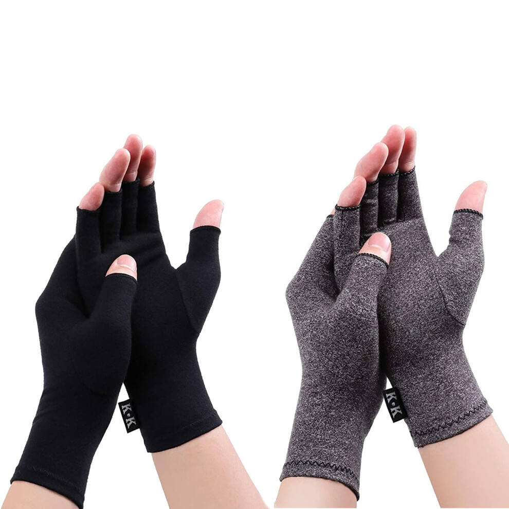 Arthritis Gloves Fingerless Compression for Pain Relief and Support, Breathable Comfort Fabric
