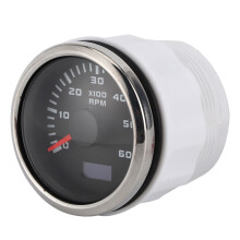 52 mm/2 Zoll LCD-Tachometer für Auto, Außenborder, Motorrad, Bauwesen, 6000 U/min