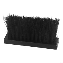 Square Fireplace Brush with Coconut Palm Bristles and Plastic Handle for Ash and Hearth Cleaning