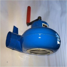 Manual Fire Blower with Airflow, Durable Metal Hand Crank Forge Blower for BBQ and Camping