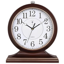 Vintage Mantel Clock with Silent Quartz Movement, Large Luminous Dial, Elegant Retro Desk Decor