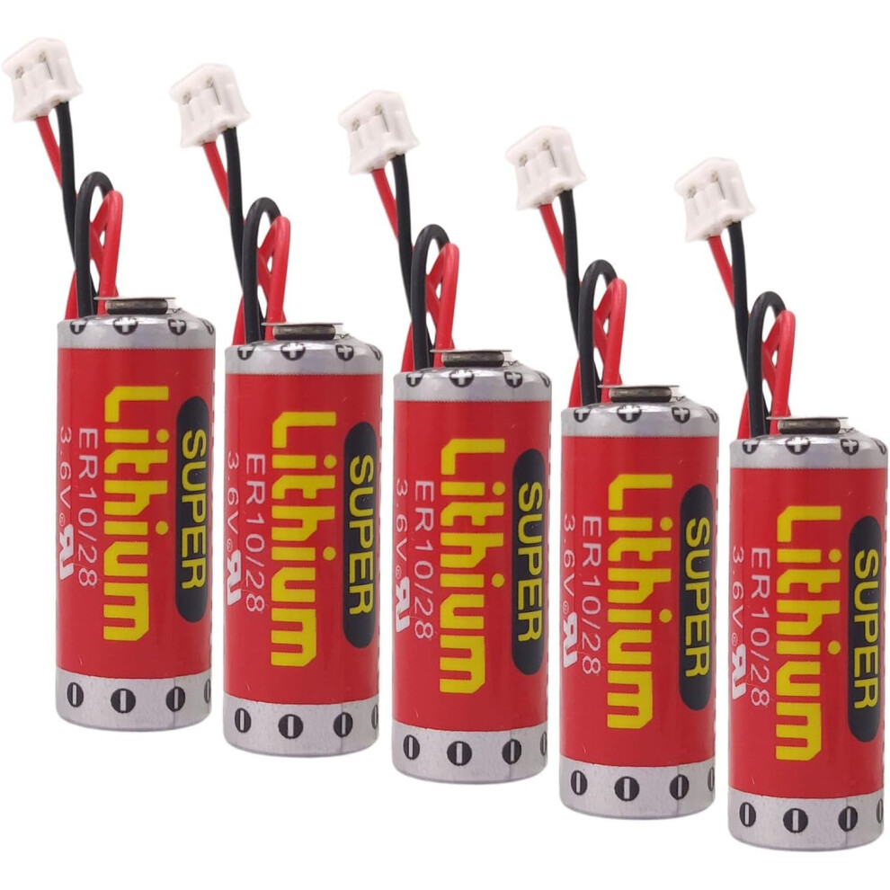 Plc Backup Battery 3.6V 800Mah Er10/28 For Fx2nc32bl Long Life Low Selfdischarge With Connector 9164114462527