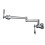 Pot Filler Wall Mount Kitchen Faucet with Folding Swing Arm Double Handle Solid Brass 1
