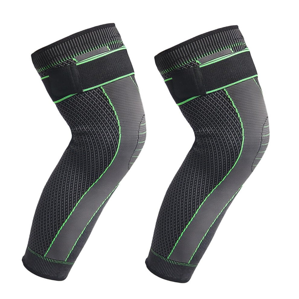 Knee Brace with Patella Stabilizer, Breathable Nylon Knee Sleeve for Sports and Secure Compression