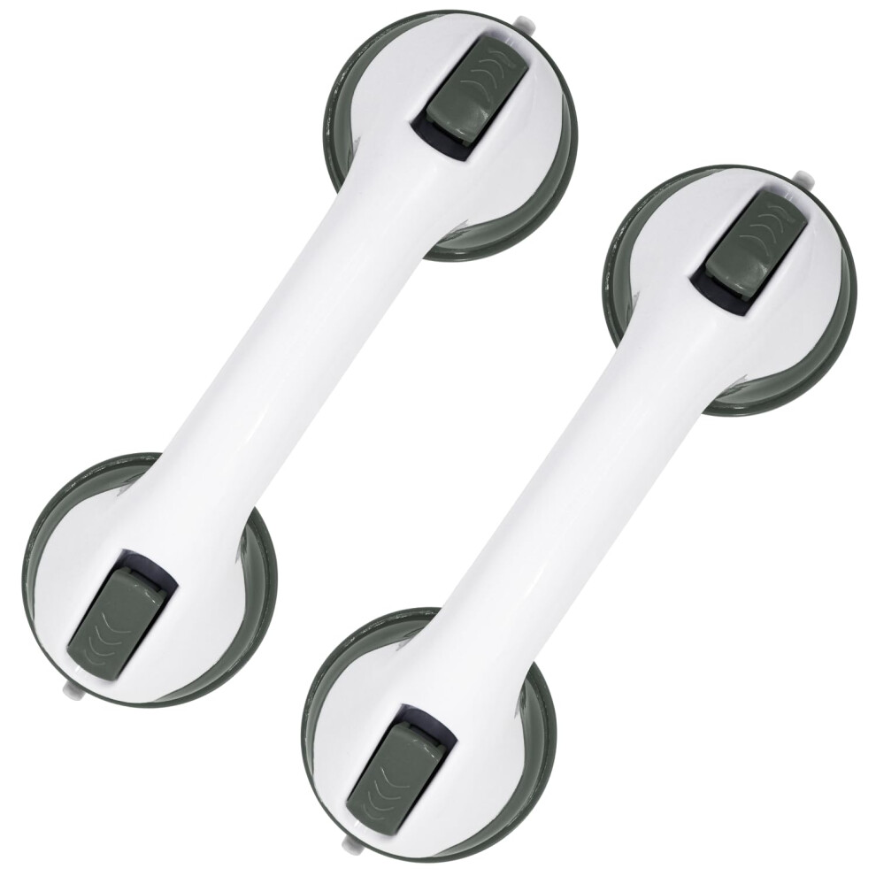2 Pack Grab Bars for Bathtubs and Showers, Shower Handle Suction, Safety for Seniors