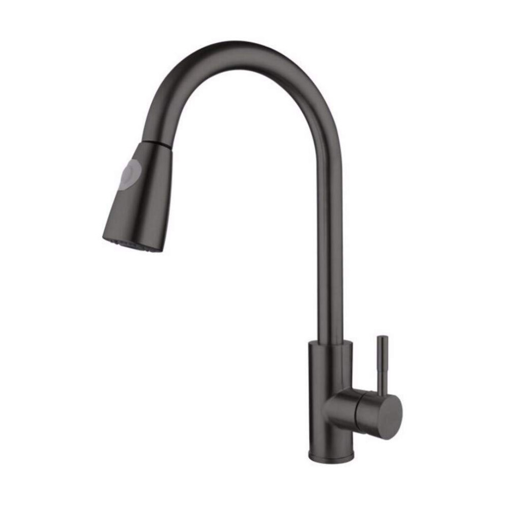 Kitchen Faucet Black 304 Stainless Steel Pull Down Sprayer For Vegetable Sink Basin 9053599263586