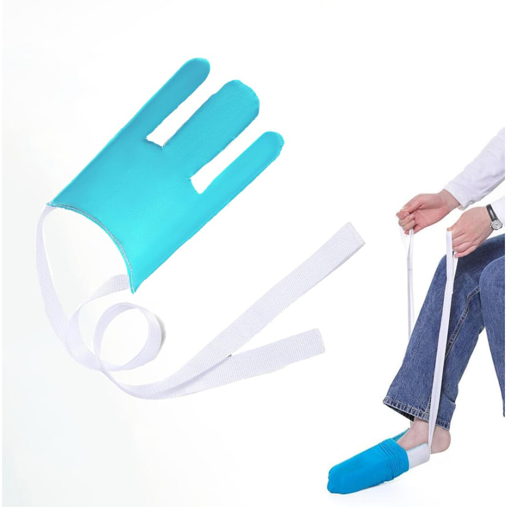 Sock Aid for Seniors with Adjustable Straps, NoBend Sock Helper for Limited Mobility and Compression Socks