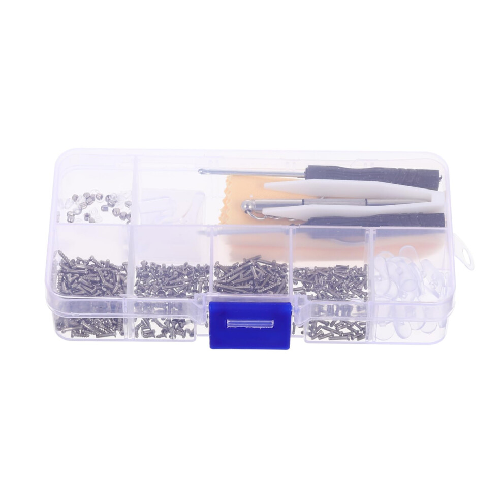 Eyeglass Kit With Screws And Precision Screwdrivers For Hinge And Nose Pad Fix 9365369629257