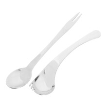 Adaptive Eating Utensils 2 in 1 Ergonomic Spoon and Fork for Elderly and Disabled Durable Grip