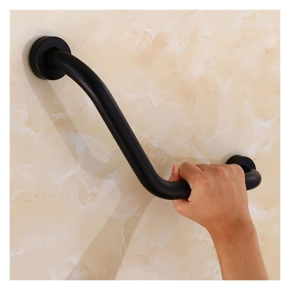 Bathroom Grab Bar with NonSlip Grip, Wall Mounted Shower Safety Handle for Elderly and Seniors