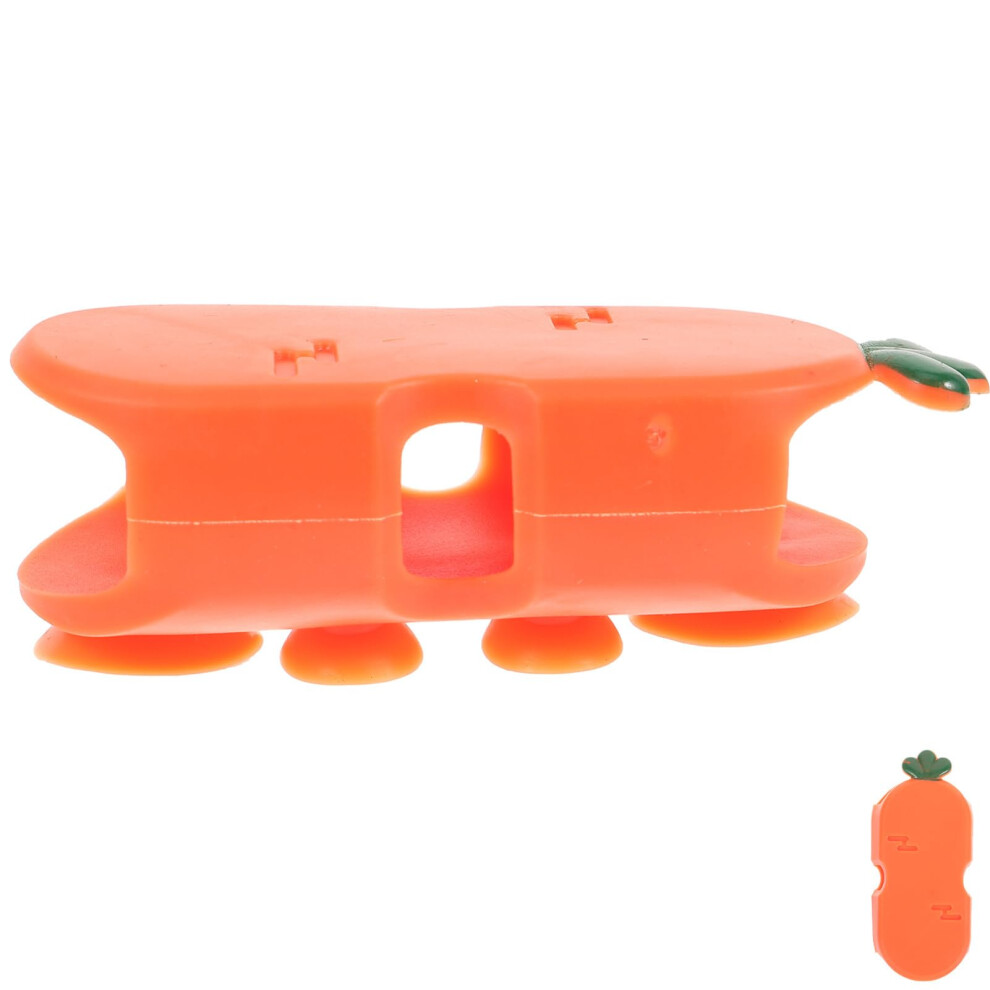 Cute Carrot Shape Suction Cup Shower Head Holder Bracket For Easy Tool Bathroom Installation 9365369630970
