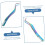 Eyelash Extension Applicator Tweezer Tool with Comb for False Lashes and Makeup Application 2