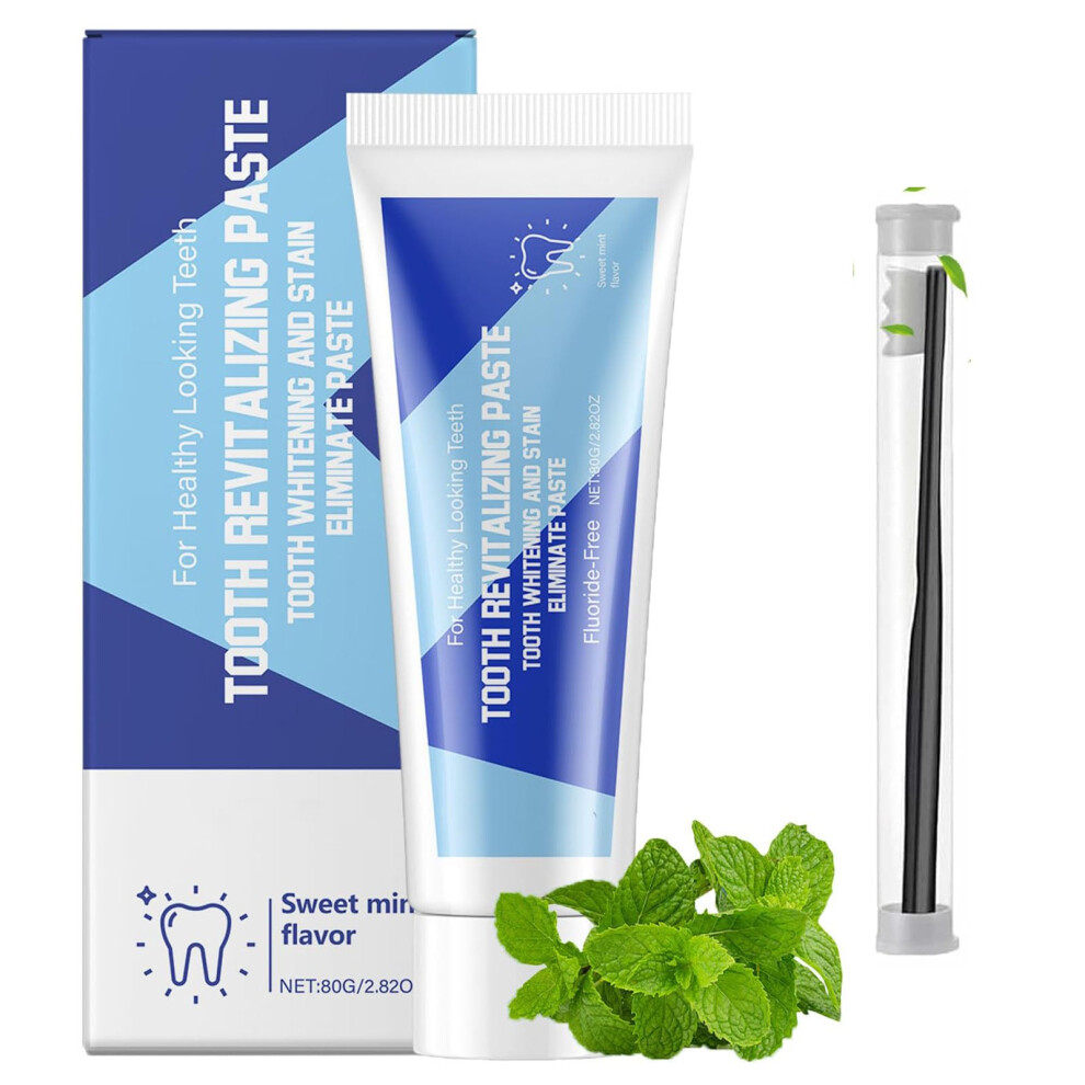 Natural Whitening Toothpaste for Sensitive Teeth, Fresh Breath and Deep Cleansing, 80g Set