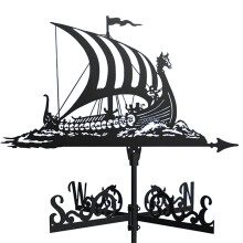 Metal Sailing Weather Vane Wind Direction Indicator for Roof or Garden, Durable Stainless Steel