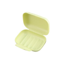Portable Soap Case PP Plastic Travel Container for Camping Hiking Home Lightweight Light Green