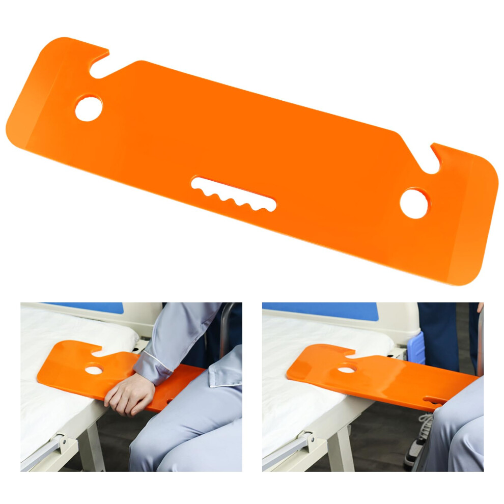 Slide Transfer Board with Hand Cutouts for Wheelchair to Bed, 440 lbs Capacity, NonSlip Backing