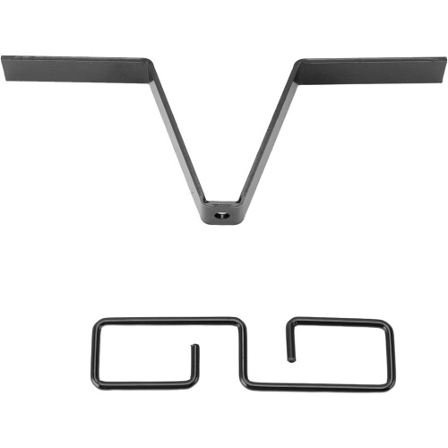 Rain Chain Iron VShaped Gutter Drain Hook Hanger Black for Outdoor Water Flow Control 2