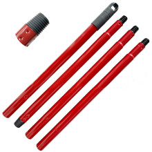 Adjustable Metal Spin Mop Handle with European Thread, Telescopic Rod for Floor, Roof and Car Cleaning
