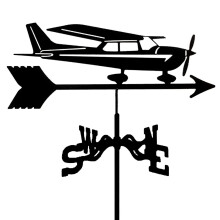 Stainless Steel Outdoor Weather Vane Wind Direction Indicator for Roof Garden Yard Decor