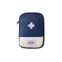 Small Waterproof First Aid Kit Bag with Dividers for Travel, Home, Car, Camping, Hiking, Cycling