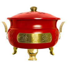 Burn Barrel with Lid and Handles for Outdoor Garden Waste, Gold Metal Incinerator for Leaves
