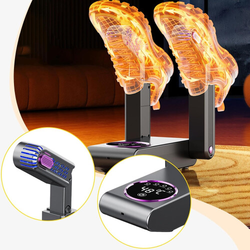 Electric Shoe and Boot Dryer with Auto Shut Off, Foldable Warmer, Constant Temperature Heating 2