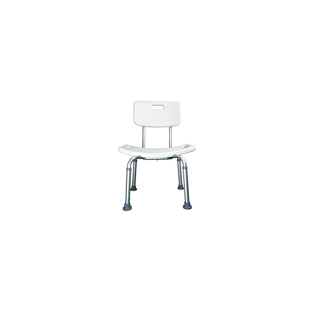 Adjustable Shower Chair for Elderly with Armrests, NonSlip Bath Seat, Fast Drainage Design