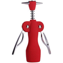 Stainless Steel Wine Bottle Opener with Ergonomic Grip – Professional Corkscrew for Bartenders