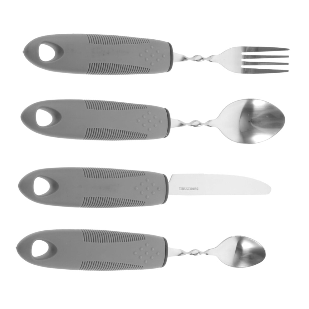 Adaptive Utensils for Elderly with Ergonomic NonSlip Grip Durable Cutlery for Seniors