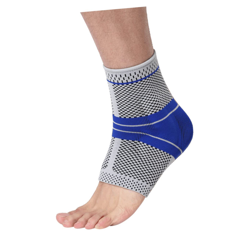 Ankle Support Brace with Silicone Grip, Breathable Compression Sleeve for Basketball and Fitness