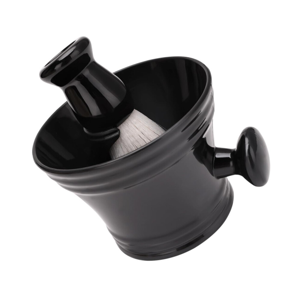 Beard Grooming Kit with Soft Bristle Shaving Brush, Foaming Bowl and Ergonomic Stand for Men