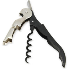 Wine Bottle Opener Stainless Steel Corkscrew with Serrated Foil Cutter and Ergonomic NonSlip Grip