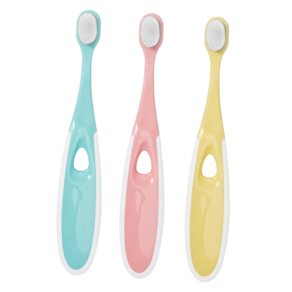 Soft Bristle Travel Toothbrush 3pcs for Sensitive Teeth Gentle Cleaning Compact Ergonomic Grip