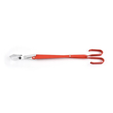 Heavy Duty Fireplace Tongs with Long Handle for Fire Pit BBQ and Camping, RustResistant Steel