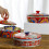 Ceramic Bowl with Lid 9 Inch Microwave Dishwasher Safe Dinnerware Set 5