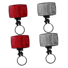 4Pcs Bicycle Reflectors Front and Rear Visibility Weather Resistant Bike Safety Accessories
