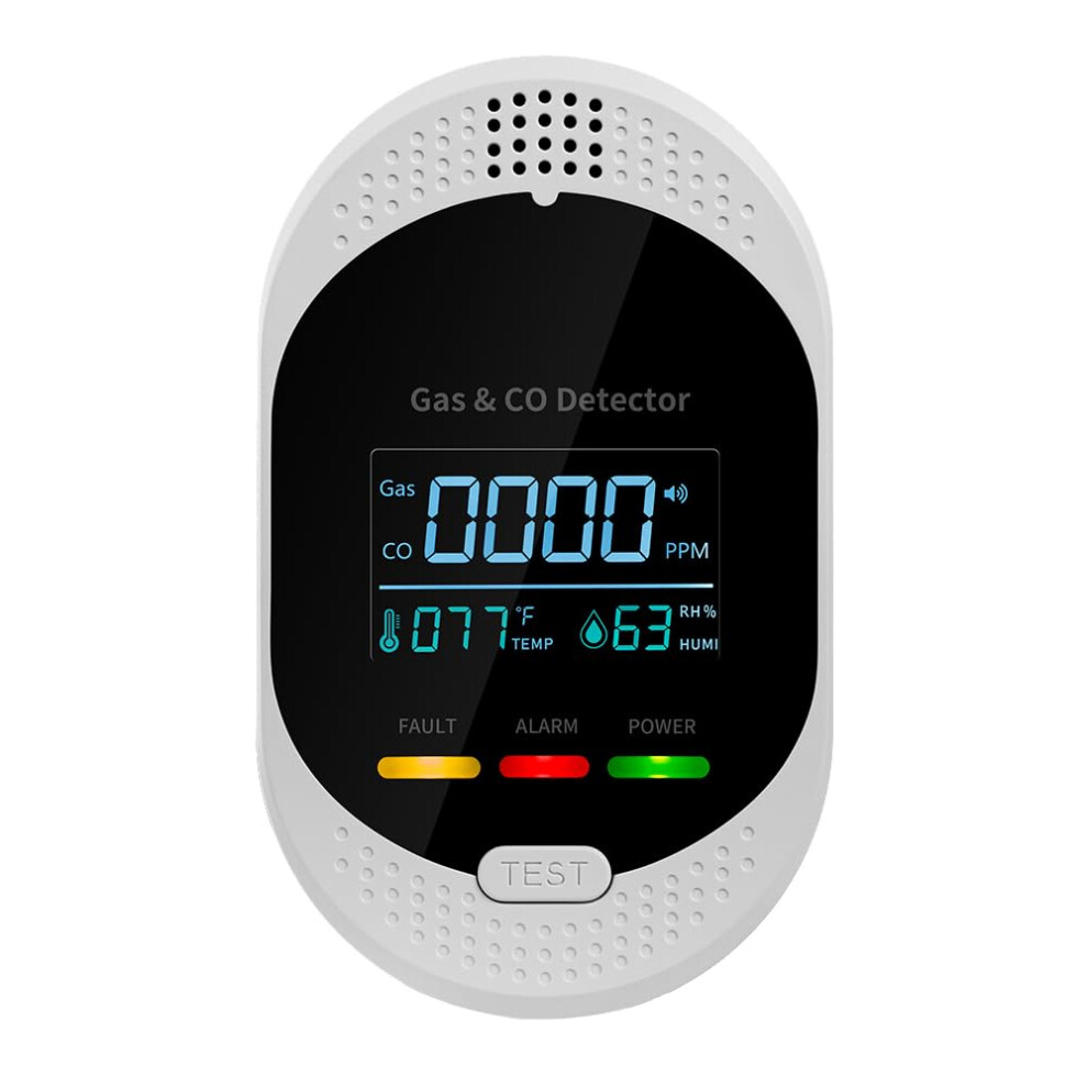 Natural Gas And Carbon Monoxide Detector 4In1 Plugin With Temperature Humidity Display For Home Apartment Rv 9174973787839
