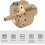 Fountain Nozzle Brass Column Multi Direction Jet for Garden Pond with Captivating MultiLayer Spray 5