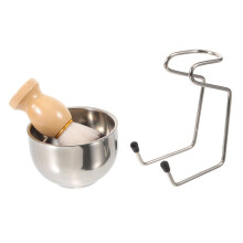Shaving Brush Set with Bowl and Stand for Men, Traditional Wet Shaving Kit, Comfortable Grip Design