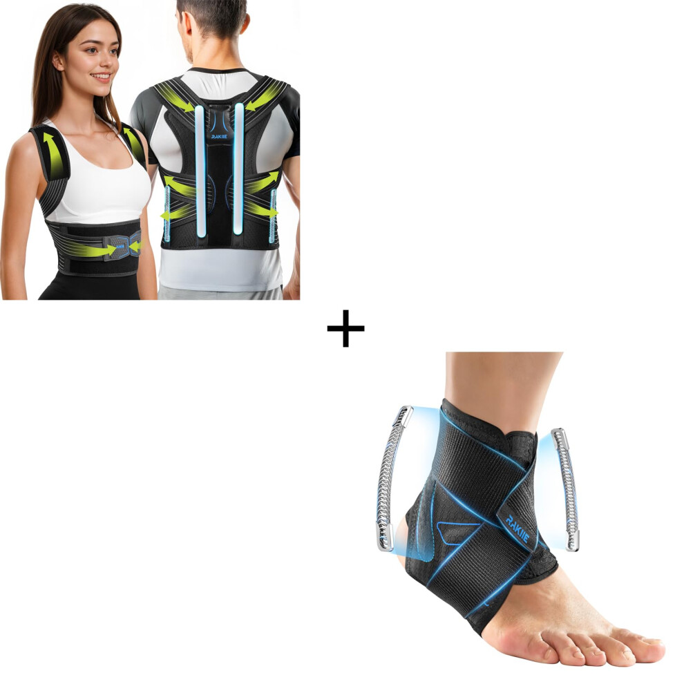 Ankle Brace with Upgraded Lateral Stability and Adjustable Support for Sports and Injury Recovery